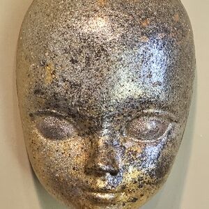 Handmade Rustic Face Halloween Magnet- Made From Resin And Plaster Of Paris OOAK